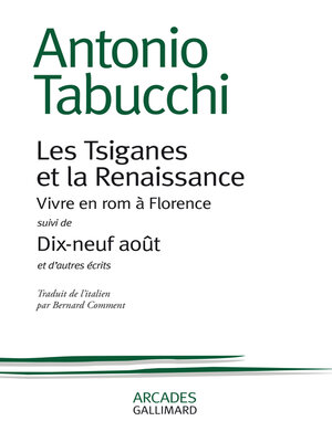 cover image of Les Tsiganes et la renaissance / Dix-neuf août